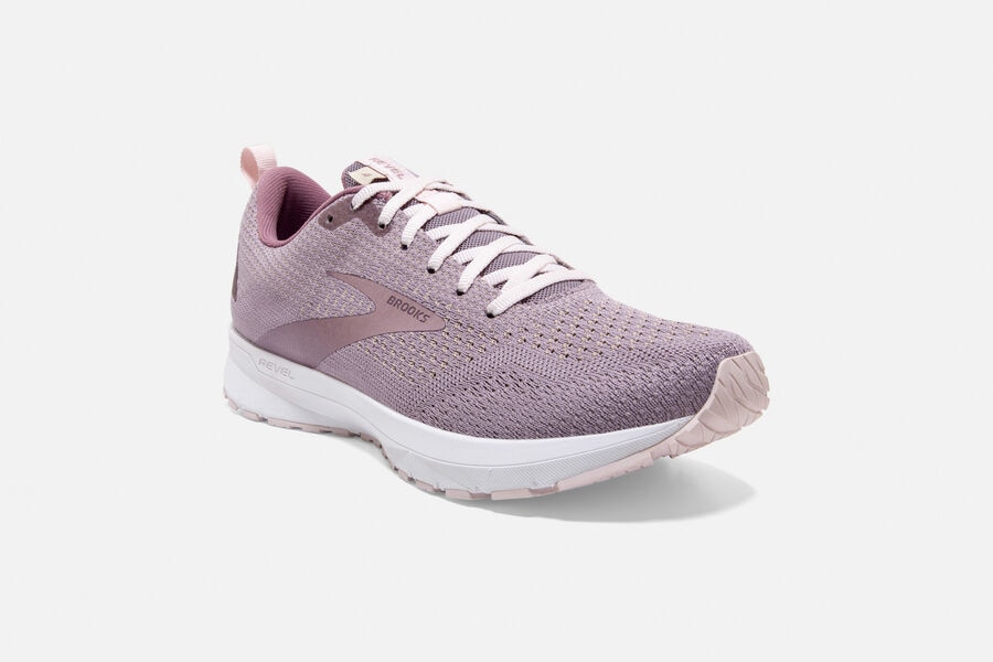 Brooks Revel 4 Road Löparskor Dam - Rosa - 1692-KICYD